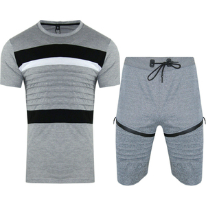 Men Sets Summer Stripe T-Shirt+Shorts <b>Tracksuit</b> 2 Piece Sets Fashion Man Casual Short Sleeve Men T-shirt Oversized Sweatpants - Product Image 6