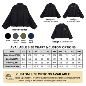 Chaqueta Bomber Unisex de Alta Calidad con Hombros Caídos y Epaulettes, Cortavientos para Hombre y Mujer, Estilo Urbano, Ajuste Holgado, Chaqueta de Forro Polar Técnico - Product Image 2
