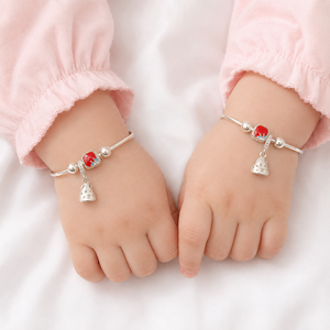 925 Sterling Silver Ladybug Charm <b>Bracelet</b> High Polish Adjustable Kids Girls Fashion Jewelry Gift Daily Wear Party <b>Cute</b> Animal - Product Image 1