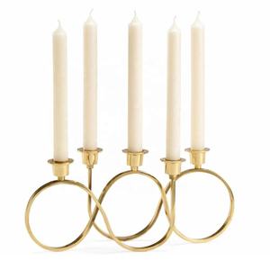 Candelabro de mesa de Metal hecho a mano, portavelas de Metal para bodas, fiestas, centro de mesa - Product Image 6