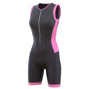 Combinaison de triathlon réversible coupe-vent pour homme grande taille, sublimée, pour la course à pied, le cyclisme, manches courtes avec deux poches - Product Image 2