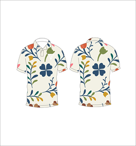 Custom Abstract Botanical Print Polo <b>Shirt</b> Men Short Sleeve Casual Summer Breathable Lightweight Fashion <b>Golf</b> <b>Shirt</b> - Product Image 3