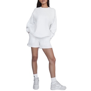 เสื้อสเวตเชิ้ตเทอร์รี่ผู้หญิงแฟชั่นสตรีทแวร์ฤดูใบไม้ผลิ ผ้าฝ้าย 100% ไซส์ใหญ่ ราคาโรงงาน ขายส่ง ขายดี - Product Image 2