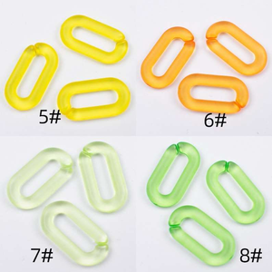 Cadena Larga de Acrílico de Eslabones Grandes, Estilo Moderno, Color Punk, Hueca, Gruesa, de Varias Piezas, Ligera, para Decoración de Pared y Hogar, Cumpleaños - Product Image 4