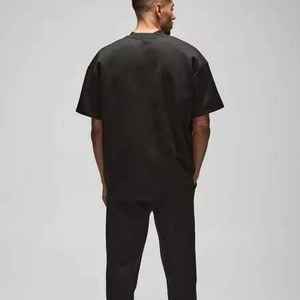 Camiseta de Hip Hop de Alta Calidad para Hombre, Estilo Urbano, Hombros Caídos, 100% Algodón, Corte Holgado, Estampado Personalizado, 200g, Peso Pesado - Product Image 3