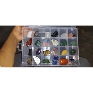 Lot de 50-75 Pierres Brutes Naturelles Rares et Puissantes, Collection de Cristaux et Minéraux de Guérison, Spécimens avec Boîte d'Organisation Incluse - Product Image 2