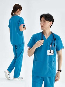 Tenues d'hôpital personnalisées de haute qualité pour femmes, ensembles deux pièces en toile pour infirmières, en promotion - Product Image 4