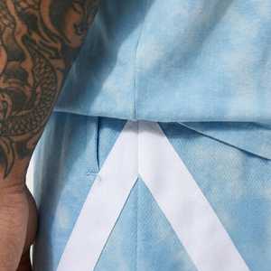 Ensemble t-shirt oversize tie-dye et short de basket pour homme, style streetwear premium délavé à l'acide, tenue décontractée sportive d'été pour homme - Product Image 3