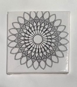 Toile métallique pré-imprimée tendue pour la peinture, art mural DIY à cadre en bois, personnalisable en couleur - Product Image 2