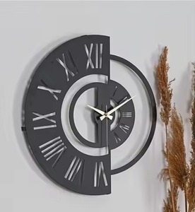 <b>Modern</b> Classic Metal <b>Wall</b> <b>Clock</b> for Living Room Wedding Gift-Silent Quartz Movement Durable Build & Timeless Design - Product Image 3