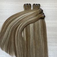 Extensions de cheveux humains vierges Remy bruts vietnamiens en gros avec mèches et trame