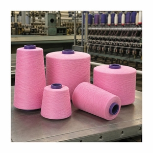 Fil de coton rose, filé en anneau, absorbant l'humidité, pour le tissage textile, 100% teint, de haute qualité, fabriqué en Inde - Product Image 3