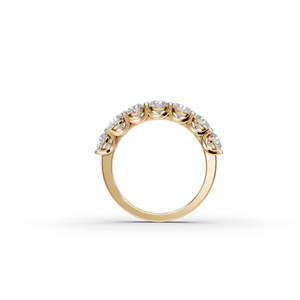 Anillo de Diamantes de Laboratorio Forever Seven-Stone de 2.00 Ct, Pieza de Joyería Elegante y Lujosa - Product Image 4