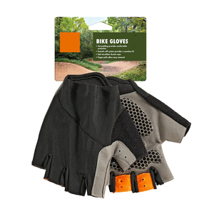 Gants de cyclisme unisexes de qualité supérieure, demi-doigts, protection UV, antidérapants, isolants thermiques, respirants, avec trous d'aération, amortissants, fermeture auto-agrippante - Product Image 5