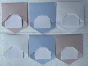 Luxury <b>A6</b> Deckle Edge <b>Cards</b> and Envelopes Set for Wedding Invitations Stationery and Calligraphy Writing - Product Image 4