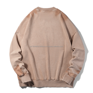 Sudadera con Capucha Estampada con Lavado Ácido, Sudadera Extra Grande de Felpa Francesa Vintage con Lavado Ácido, Unisex de Alta Calidad - Product Image 4