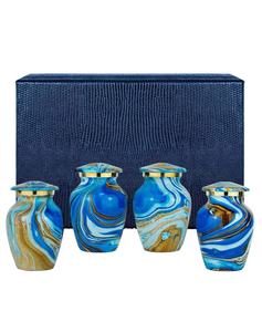 Urna de recuerdo de bebé de latón hecha a mano de lujo respetuosa con el medio ambiente cremación Memorial funerario cenizas urna - Product Image 2