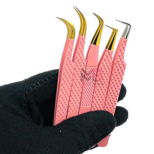 Pince à épiler antistatique personnalisée en acier inoxydable pour extensions de cils, outil de beauté pour pose de faux cils - Product Image 3