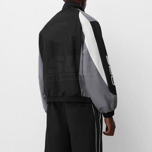 Veste de sport d'hiver pour homme, 100% polyester, col montant, logo personnalisé sur le devant, taille plus, respirante, écologique - Product Image 4