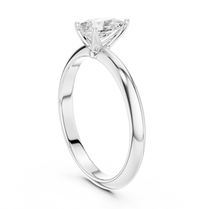 แหวนแต่งงานทรงหยดน้ำสุดคลาสสิกและทันสมัย ทองคำขาว 14K เพชรทรงลูกแพร์ 1 กะรัต ได้รับการรับรองจาก IGI เพชรเพาะเลี้ยงในห้องปฏิบัติการ แหวนหมั้น - Product Image 6