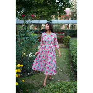 VESTIDO DE UNA PIEZA ESTAMPADO GEORGETTE A LA MODA SKY - Product Image 4