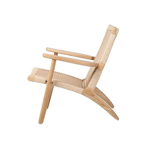 Chaise de jardin de style minimaliste moderne avec accoudoirs pour la décoration de la maison - Product Image 3