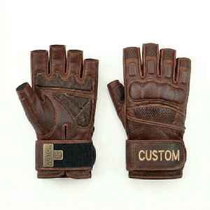 OEM Custom Fitness Gym Leather Gloves Men Women <b>Weight</b> Lifting Training Workout Gloves Wholesale - Product Image 2