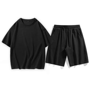 Ensemble T-shirt et short pour homme avec logo personnalisé OEM, ensemble décontracté surdimensionné en deux pièces pour l'été, tenue de sport, streetwear, fabricant en gros - Product Image 5