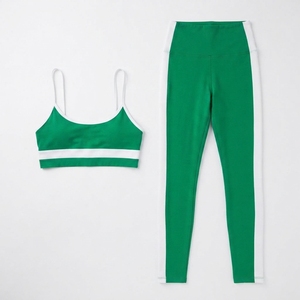 Ensemble de yoga extensible 4 directions sur mesure OEM pour femmes, avec soutien-gorge et leggings grande taille pour la gym - Product Image 2