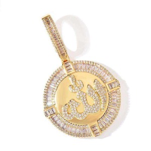 3D Design Hip Hop Rapper CZ Jesus Pendant Jewelry New Arrival Mixed Inlay <b>Flower</b> <b>Crown</b> Big Jesus Iced Out Pendant Necklace - Product Image 4
