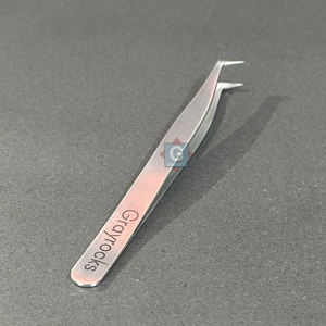 Pinzas de Acero Inoxidable para Extensiones de Pestañas, Alta Calidad, Duraderas, Antiestáticas, Precisión - Product Image 1
