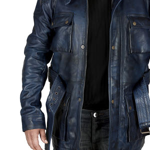 Chaquetas de Cuero Genuino para Hombre de la Mejor Calidad, Modelo Superior, Chaqueta de Cuero Transpirable Personalizada de Alta Calidad, la Más Popular - Product Image 6