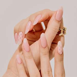 Autocollants pour ongles en gel semi-durci de qualité salon coréenne 100% réelle, véganes, sans cruauté, non toxiques, faciles à appliquer, 28 pièces - Product Image 3