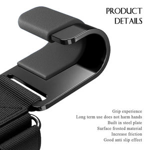 Breathable <b>Weight</b> <b>Lifting</b> Gloves Hook Grips Wrist Wraps for Gym Fitness Hand-<b>Bar</b> Wrist Strap Pull-Ups Power - Product Image 5