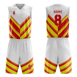 Ensemble de maillots de basket personnalisés blanc, violet, bleu, sublimés, col en V, sans manches, anti-transpiration, unisexe, adulte, toutes saisons - Product Image 6