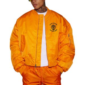 Chaqueta Bomber de Invierno para Hombre de Alta Calidad, 100% Poliéster, Impermeable, Transpirable, con Cuello Alto y Cremallera, Servicio OEM, Chaqueta de Nailon - Product Image 5