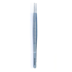 Pinzas Médicas de Titanio de Alta Calidad con Mango Plano, 17.5 cm, Instrumento Médico de Grado Médico, Puntas Rectas Serradas de 0.7 mm, 6.9 Pulgadas - Product Image 1