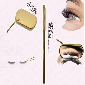 Professional 5PCS Eyelash Extension Tweezers Set Stainless Steel Diamond Grip Pointed Tip Mirror Finish Lash <b>Tools</b> - Product Image 2