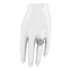Bague en argent torsadée Sigma Gamma Rho R001 pour femme, bijou de sororité avec lettres grecques, design élégant et tendance - Product Image 4