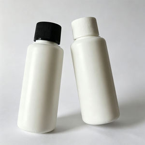 Étiquette en plastique couleur personnalisée, estampage à chaud or, impression sérigraphique, CYLINDRE HDPE NATUREL 1 OZ, 20-410 - Product Image 1