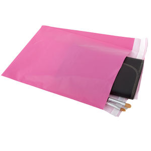 Bolsas de mensajería impermeables de polietileno autoadhesivas rosas para uso en supermercado y promoción - Product Image 1