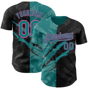 Maillot de baseball personnalisé, sérigraphie du logo de l'équipe, manches courtes, logo personnalisable sur le devant/le dos/les manches, 100% coton biologique - Product Image 3