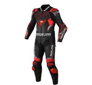 Traje de cuero para motociclismo, traje de cuero resistente para motociclismo, hecho en Pakistán, ropa para motociclismo, traje de carreras Kangaroo, calidad premium. - Product Image 1