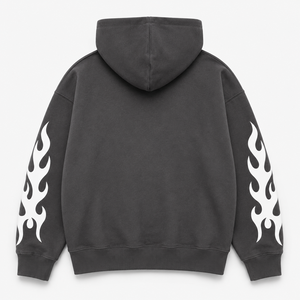 Sudadera con Capucha para Hombre Gorilla Drip, Negra y Gris, 100% Algodón Ecológico, Transpirable, Corte Regular, para Primavera, Sudaderas Personalizadas - Product Image 3