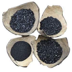 Charbon actif granulaire naturel en coque de noix de coco pour l'élimination des odeurs, traitement de l'air industriel, support d'adsorption premium, Inde - Product Image 1