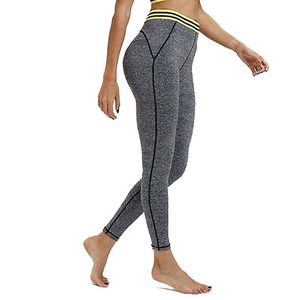 Leggings de sport pour femmes grandes tailles, impression de logo personnalisée, polyester léger, taille élastique. - Product Image 4