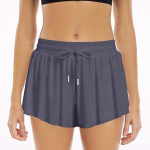 HYPEN SPORTS Lot de 4 shorts décontractés taille mi-haute pour femme avec doublure, séchage rapide, respirants, en Spandex/Nylon, avec ceinture élastique pour la gym - Product Image 4