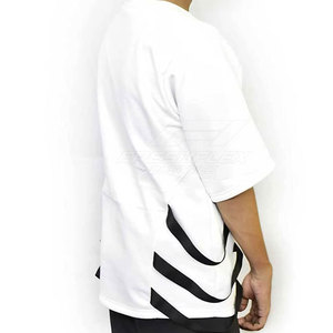 เสื้อยืดโอเวอร์ไซส์ผ้าฝ้าย 100% พิมพ์โลโก้ตามสั่ง ขายส่ง น้ำหนักเบา ทรงหลวม ใส่สบาย แขนสั้น สำหรับผู้ชาย - Product Image 2