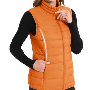 Chaleco Acolchado Ligero Personalizado de Alta Calidad al por Mayor OEM/ODM con Cuello Alto y Sin Mangas para Mujer - Product Image 4