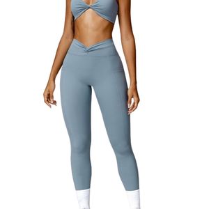OEM ODM Women Pocket Yoga <b>Leggings</b> High Waist Tummy Control Gym Running Fitness Pants Wholesale Wear - Product Image 4